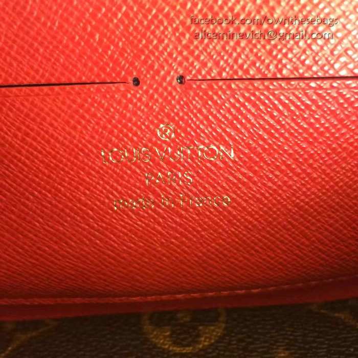 Louis Vuitton Monogram Canvas Zippy Wallet Retiro Cherry M61854