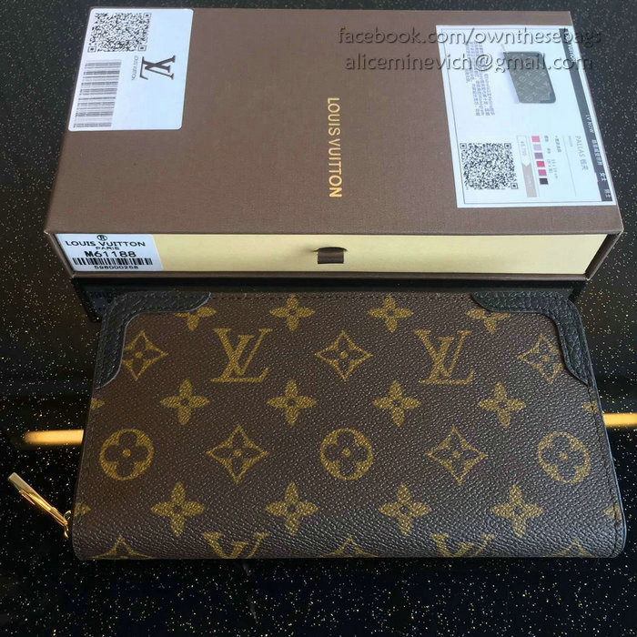 Louis Vuitton Monogram Canvas Zippy Wallet Retiro Noir M61854