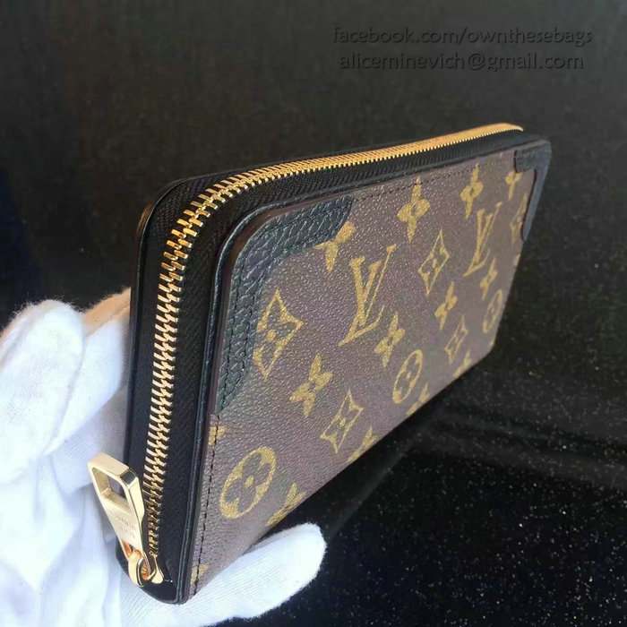 Louis Vuitton Monogram Canvas Zippy Wallet Retiro Noir M61854