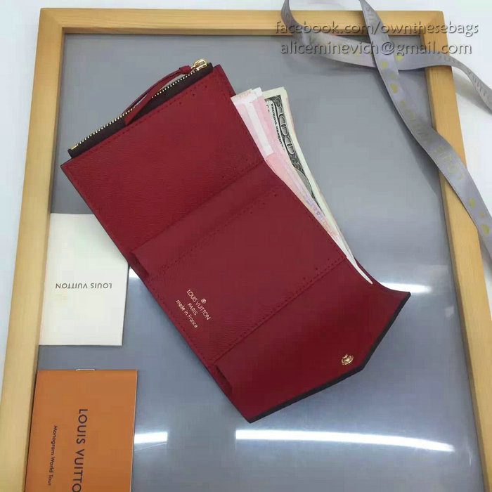 Louis Vuitton Damier Ebene Canvas Victorine Wallet Fuchsia N41659