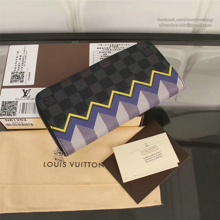 Louis Vuitton Damier Graphite Canvas Zippy Wallet N61253