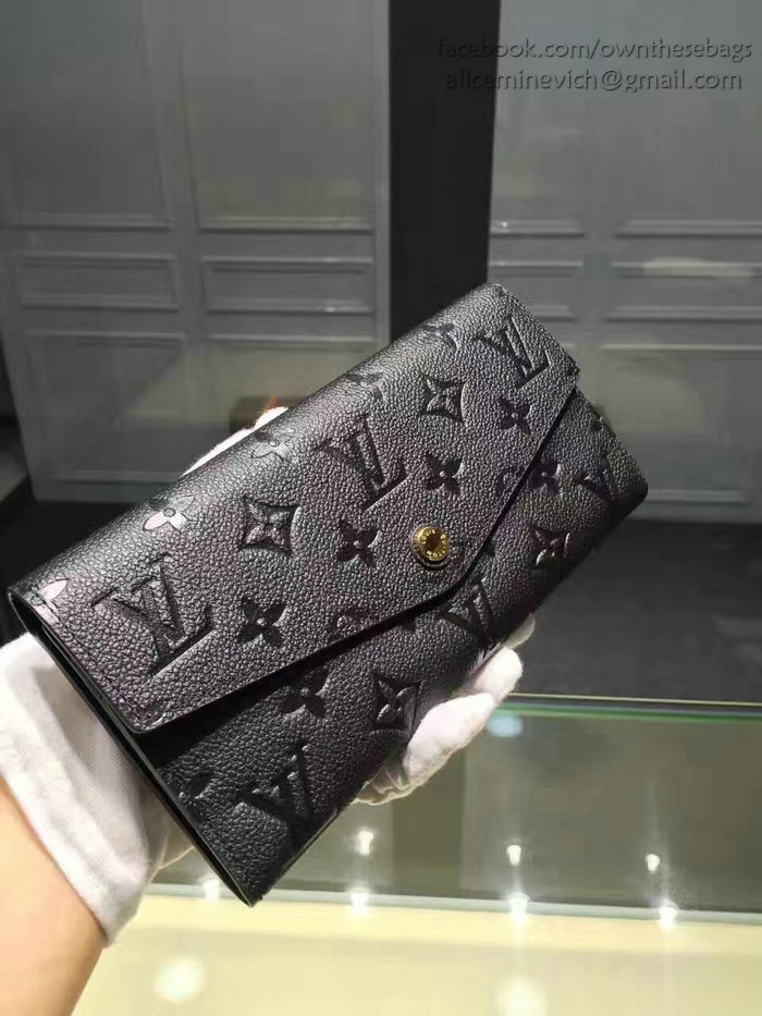 Louis Vuitton Monogram Empreinte Wallet Noir M60565