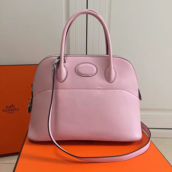 Hermes Bolide 31 Bag in Pink Swift Leather HB3101