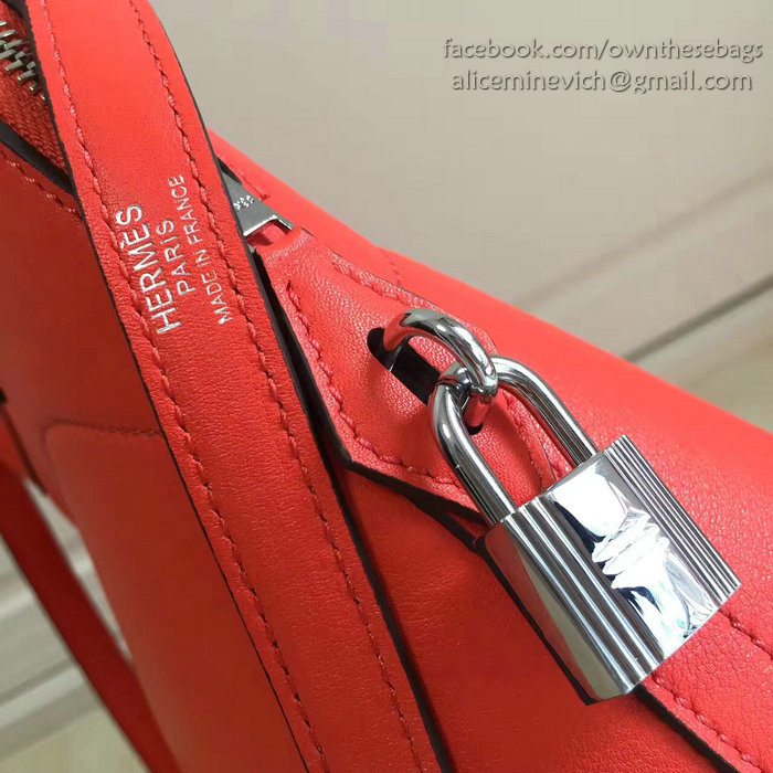 Hermes Bolide 31 Bag in Red Swift Leather HB3101