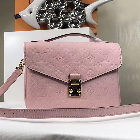 Louis Vuitton Monogram Empreinte Pochette Metis Pink M44018