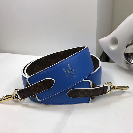 Louis Vuitton Bandouliere Monogram Shoulder Strap Blue J02287
