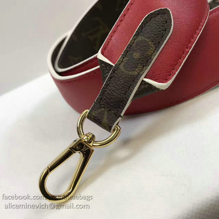 Louis Vuitton Bandouliere Monogram Shoulder Strap Red J02287