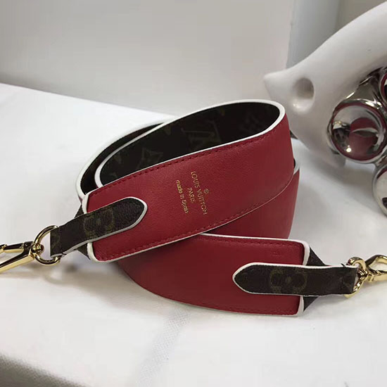 Louis Vuitton Bandouliere Monogram Shoulder Strap Red J02287