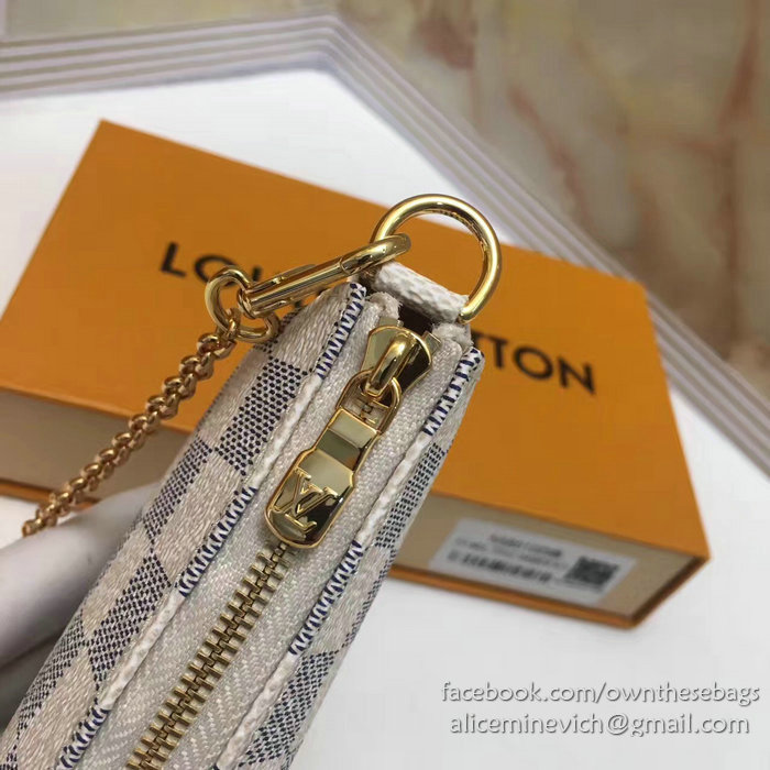 Louis Vuitton Damier Azur Canvas Mini Pochette Accessoires N58010