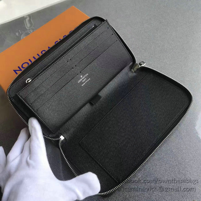 Louis Vuitton Epi Leather Supreme X Zippy Wallet Noir M60305