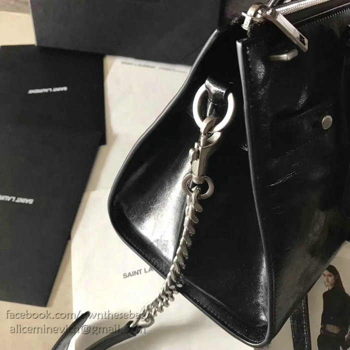Saint Laurent Sac De Jour Souple Duffle Bag in Moroder Leather 491715