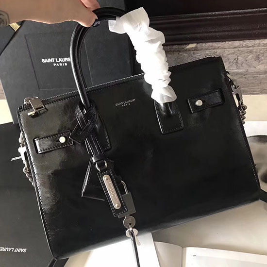 Saint Laurent Sac De Jour Souple Duffle Bag in Moroder Leather 491715