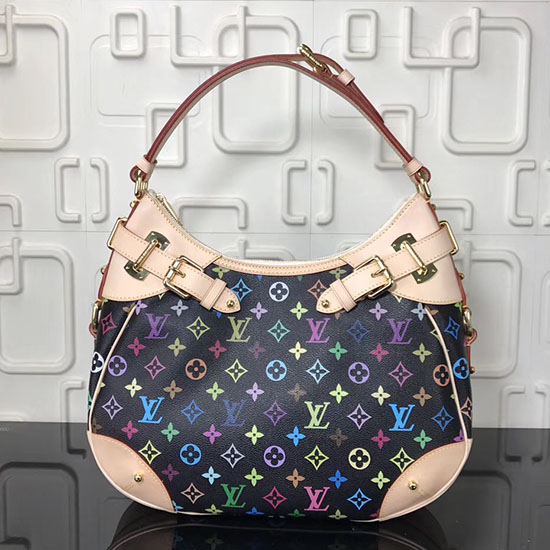 Louis Vuitton Monogram Multicolor Greta Shoulder Bag Black M40196