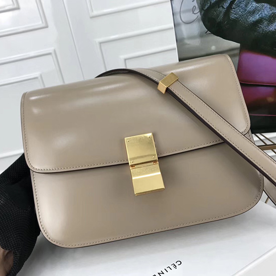 Celine Medium Classic Bag in Box Calfskin Blonde CL30034