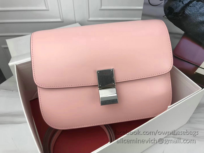 Celine Medium Classic Bag in Box Calfskin Pink CL30034