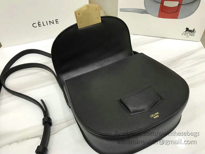 Celine Small Trotteur Bag in Grained Calfskin Black CL30038