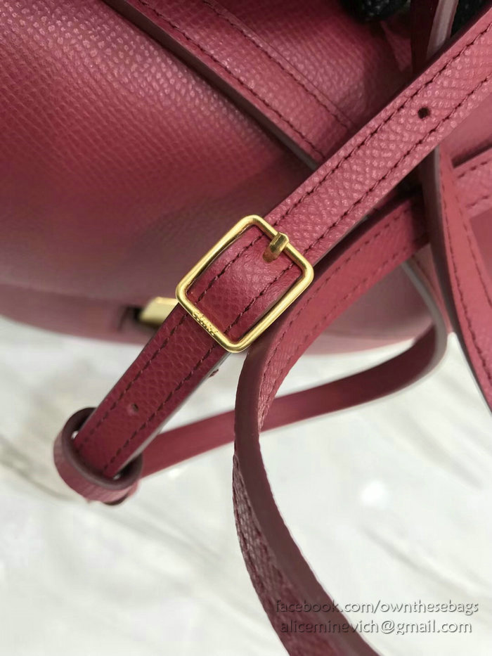 Celine Small Trotteur Bag in Grained Calfskin Red CL30038