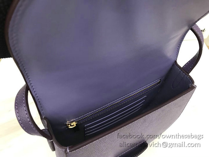 Celine Small Trotteur Bag in Grained Calfskin Violet CL30038