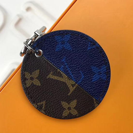 Louis Vuitton Monogram Split Bag Charm and Key Holder Blue MP1962