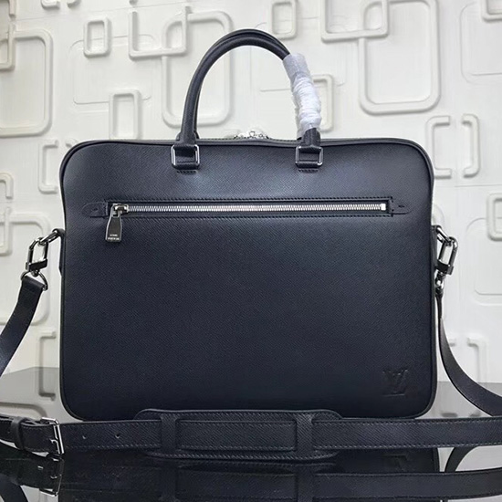 Louis Vuitton Taiga Leather Porte Documents Business Black M30643