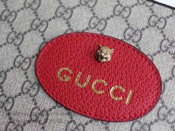 Gucci GG Supreme Messenger Bag Red 476466