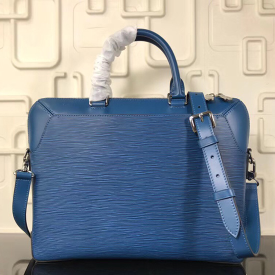 Louis Vuitton Epi Leather Oliver Briefcase Bleu Oxford M51689