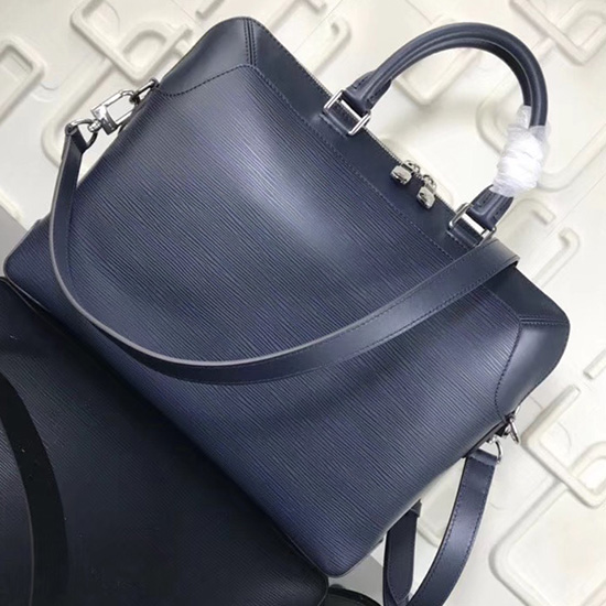 Louis Vuitton Epi Leather Oliver Briefcase Dark Blue M51689