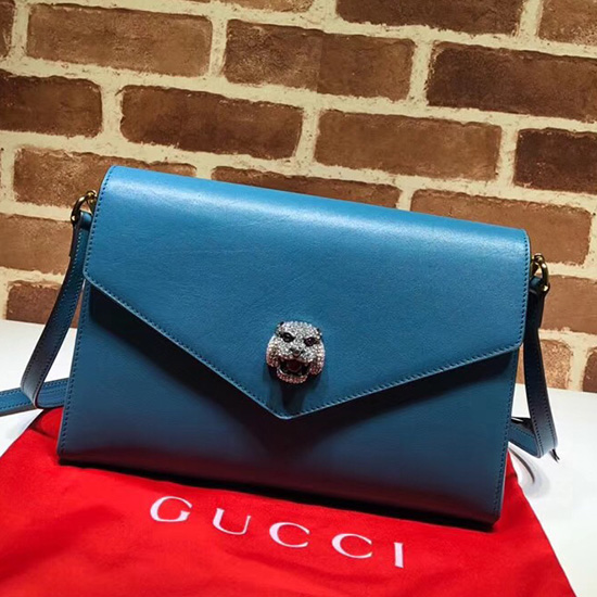 Gucci Medium Shoulder Bag Blue 527857