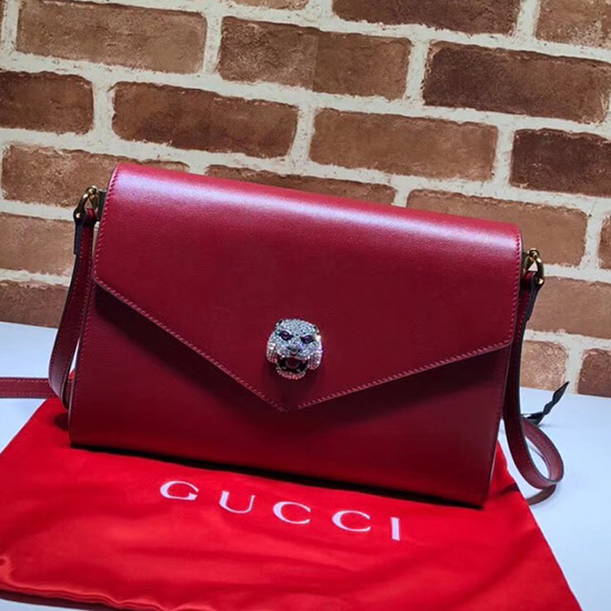Gucci Medium Shoulder Bag Burgundy c