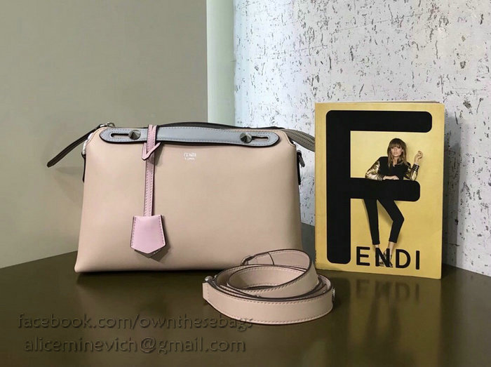 Fendi By The Way Regular Boston Bag Pink and Blue F81491