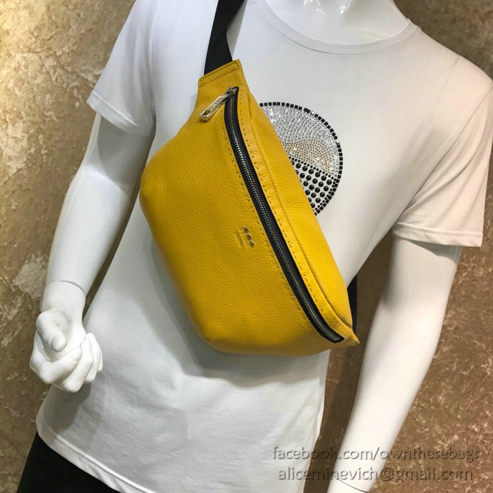 Fendi Calfskin Belt Bag Yellow F823581