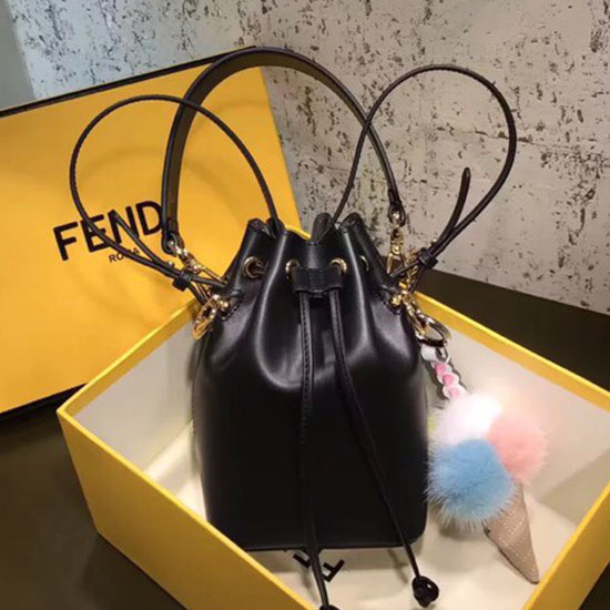 Fendi Small Mon Tresor Bucket Bag Black F80101