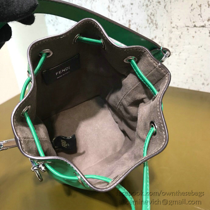Fendi Small Mon Tresor Bucket Bag Green F80101