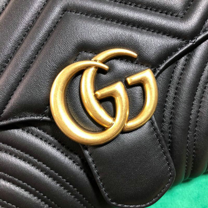 Gucci GG Marmont Clutch Black 498079