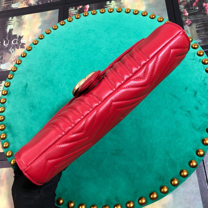Gucci GG Marmont Clutch Red 498079