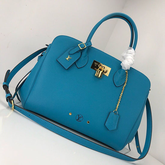 Louis Vuitton Veau Nuage Leather Milla MM Blue M51685