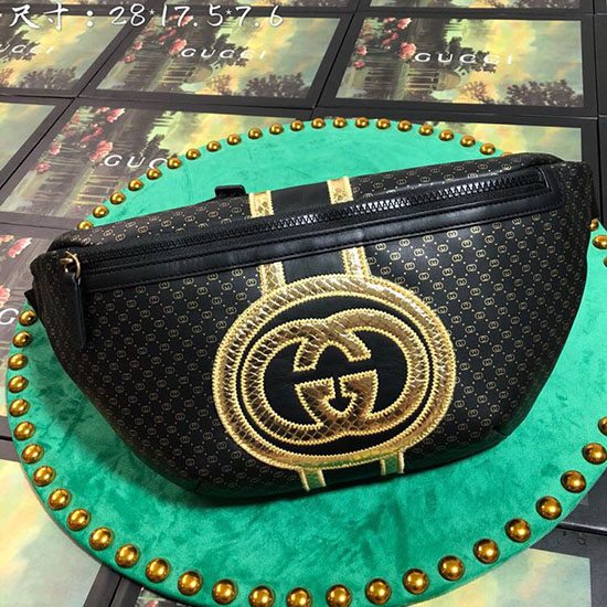 Gucci Gucci-Dapper Dan Belt Bag Black 536416