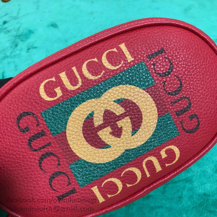 Gucci Leather Belt Bag Red 476434