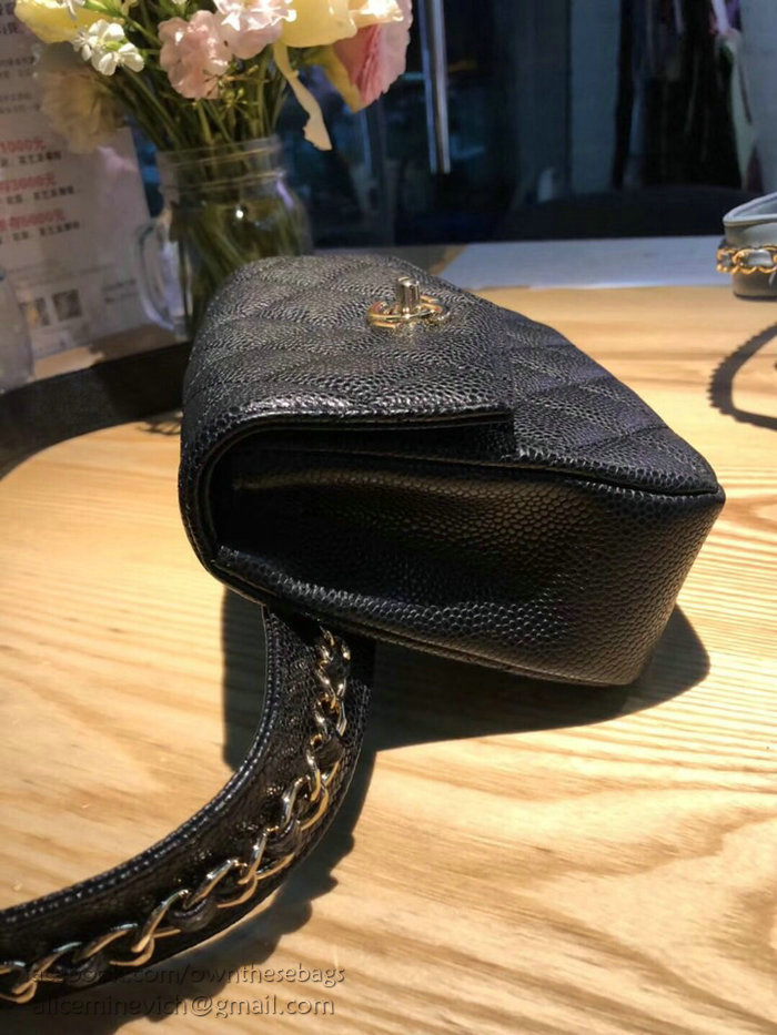 Chanel Caviar Leather Belt Bag Black A14031