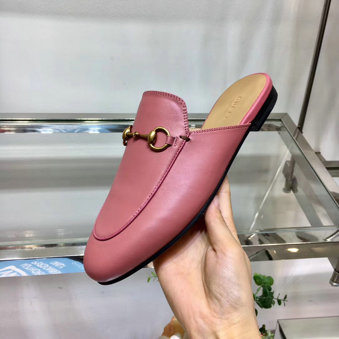 Gucci Princetown Leather Slipper Nude 401187