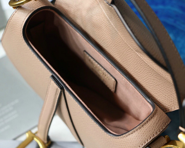 Dior Grained Calfskin Saddle Bag Light Pink M9001