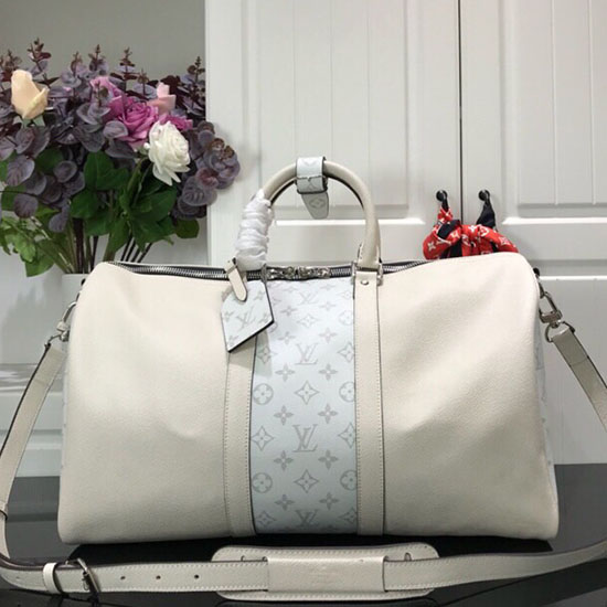 Louis Vuitton Keepall 45 White M30235