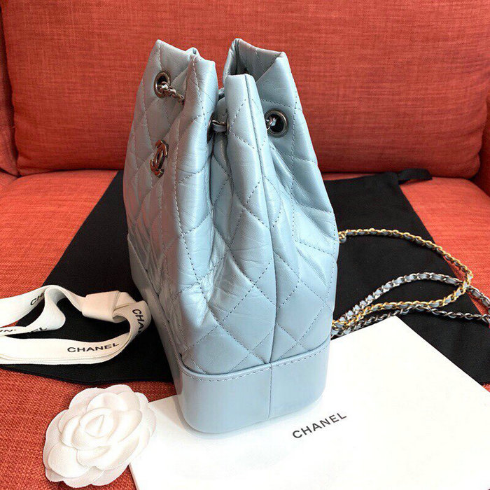 Chanel Aged Calfskin Gabrielle Backpack Blue A94502
