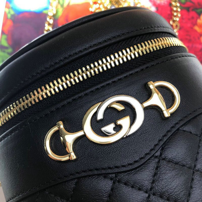 Gucci Quilted Leather Belt Bag Black 572298