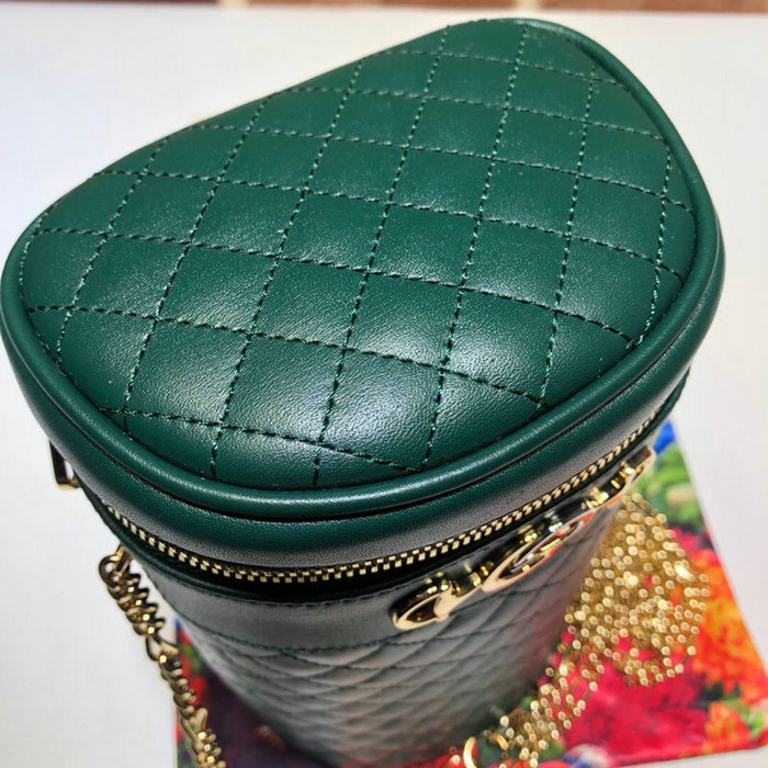 Gucci Quilted Leather Belt Bag Green 572298