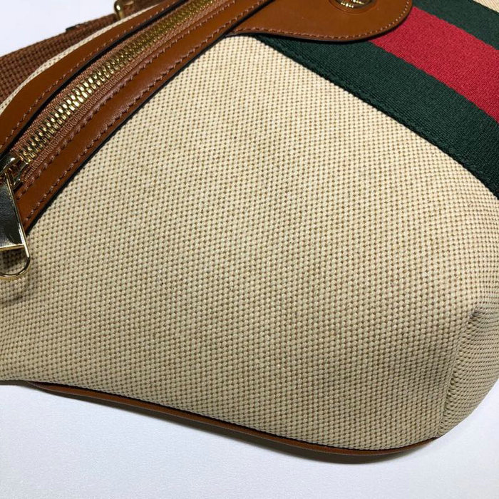 Gucci Vintage Canvas Belt Bag Beige 575082