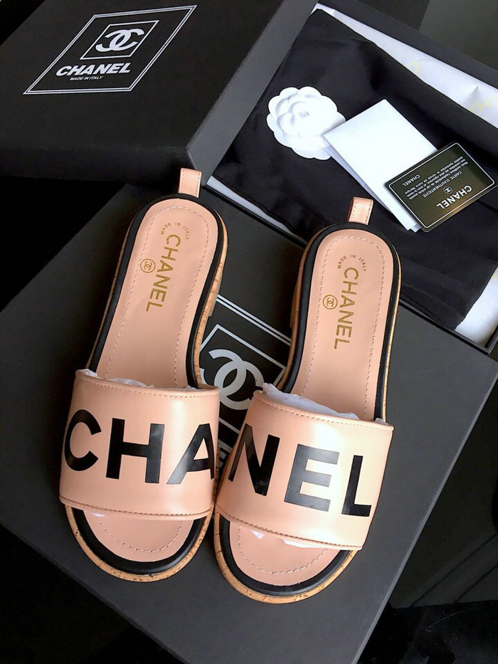 Chanel Lambskin Mules Pink G34876