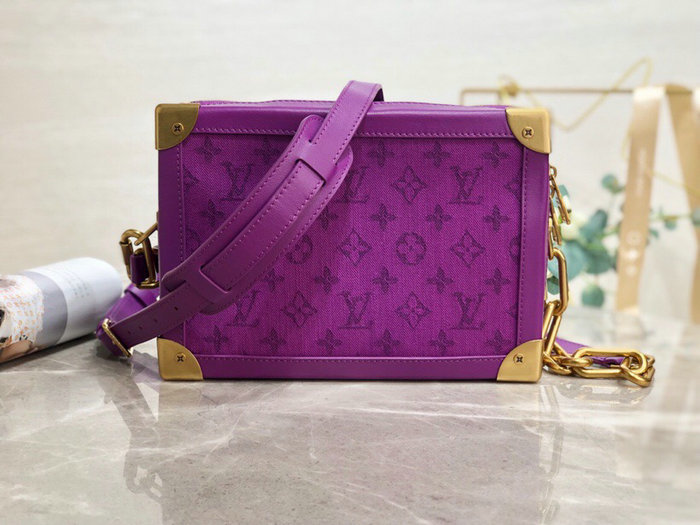 Louis Vuitton Denim Soft Trunk Purple M44723