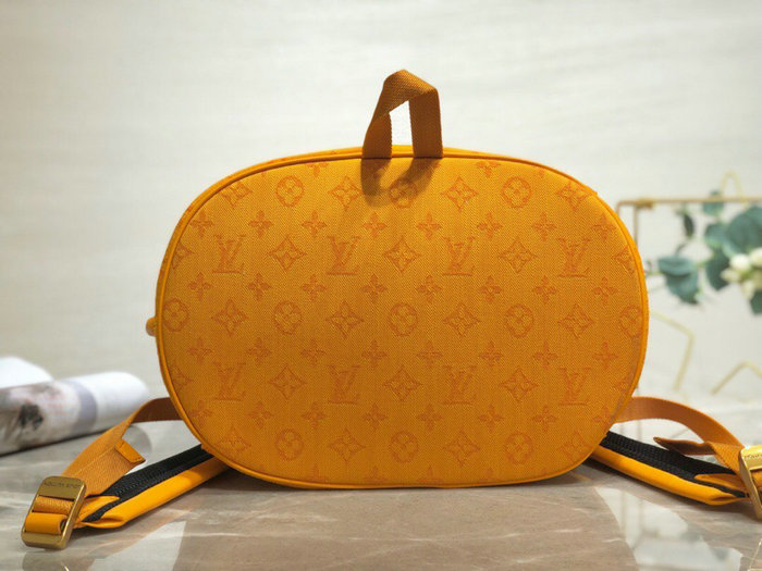 Louis Vuitton Monogram Denim Chalk Backpack Yellow M44617
