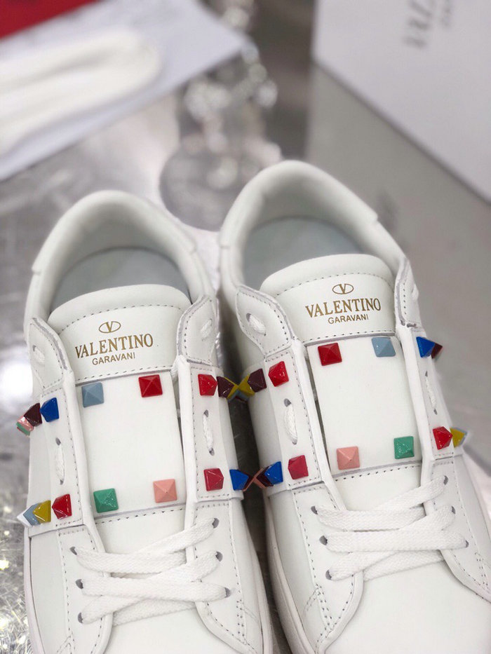 Valentino Garavani Rockstud Leather Sneakers White VS18063